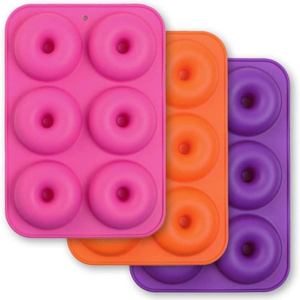 Donut-Form 6 Mulden antihaftbeschichtet lebensmittelecht BPA-frei
