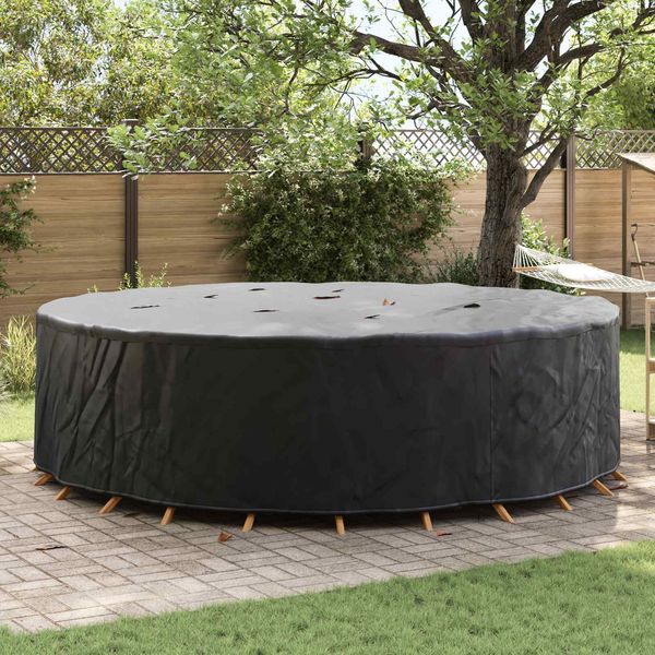 vidaXL Möbelbezug Schwarz 320 x 320 x 85 cm 420D Oxford Stoff 4106042