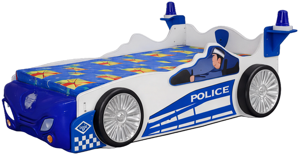 Kinderbett Polizei mit Lattenrost & Matratze 90x200cm