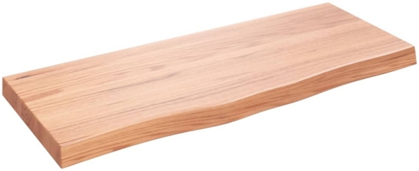 vidaXL Wandregal Hellbraun 100x40x(2-6) cm Massivholz Eiche Behandelt 363685