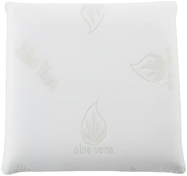 Vente-unique - DOUCEUR Kopfkissen Stoff Weiß - B 60 cm x H 12 cm x L 60 cm