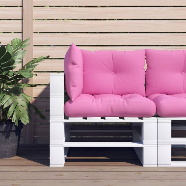 vidaXL Palettenkissen 3 Stk. Rosa Oxford-Stoff 360876