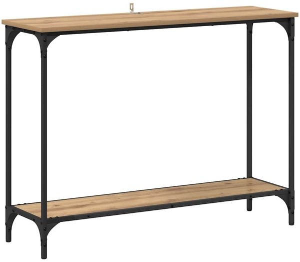 Konsolentisch, Beistelltisch, Konsole Artisan-Eiche 101 x 30.5 x 75 cm Holzwerkstoff