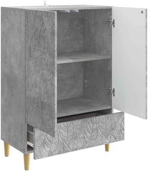 vidaXL Sideboard Betongrau 66 x 34,5 x 95 cm Holzwerkstoff 895128 Bild 4