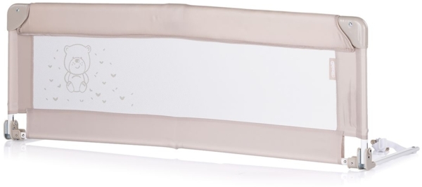 Chipolino Bettschutzgitter 140 x 40 cm klappbar, verstellbare Gurte, Netzgewebe beige