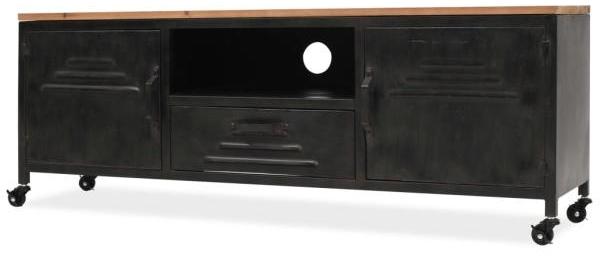 vidaXL TV-Schrank 120 x 30 x 43 cm Schwarz