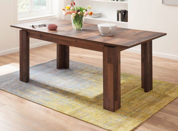 trendteam Esstisch Indy (in Used Wood, ausziehbar 160 - 200 cm), für bis zu 8 Personen