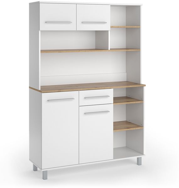 Küchenbuffet Pure Weiß/Artisan 120.2x40.5 cm Vicco