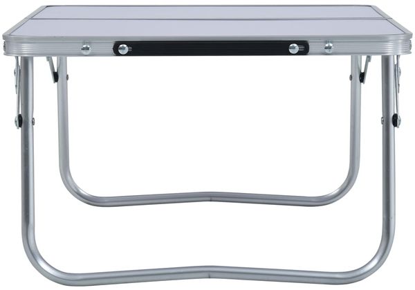 vidaXL Klappbarer Campingtisch Weiß Aluminium 60 x 40 cm 48185 Bild 3