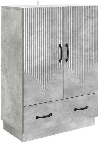 vidaXL Sideboard Betongrau 66 x 34,5 x 92 cm Holzwerkstoff 895358