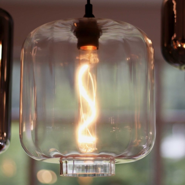 s.luce Velo 8-flammige Galerielampe Ø 80cm Baldachin Ø 25cm Braun, Schwarz Bild 4