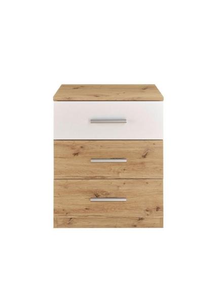 Nachtkommode >Isobel< in Artisan Eiche - 46x56x41cm (BxHxT)