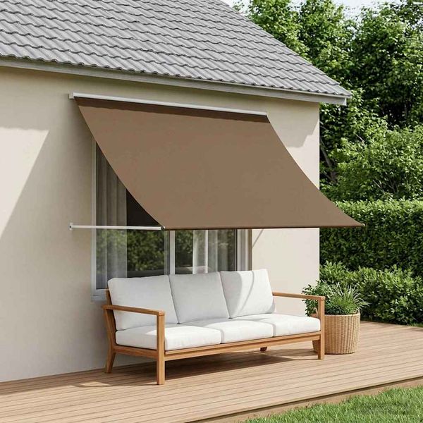 vidaXL Markise Taupe 100 x 150 cm 42037114
