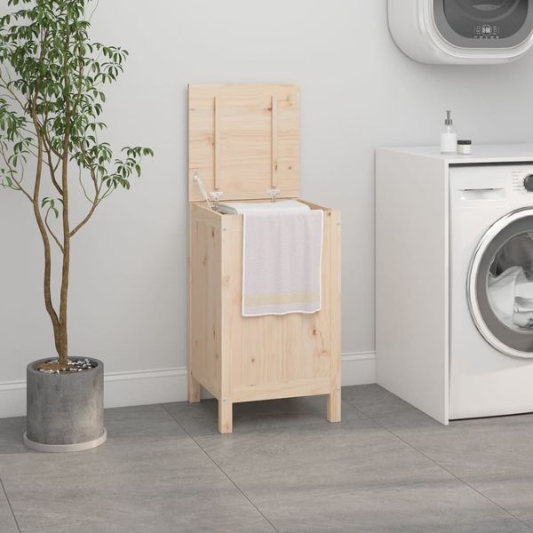 vidaXL Wäschetruhe 44x44x76 cm Massivholz Kiefer 823574