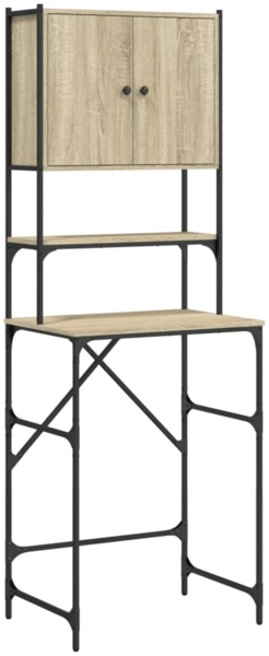 vidaXL Waschmaschinenschrank Sonoma-Eiche 68x48,5x194 cm 838974