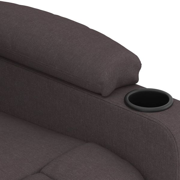 vidaXL Massagesessel Dunkelbraun Stoff 339063 Bild 7