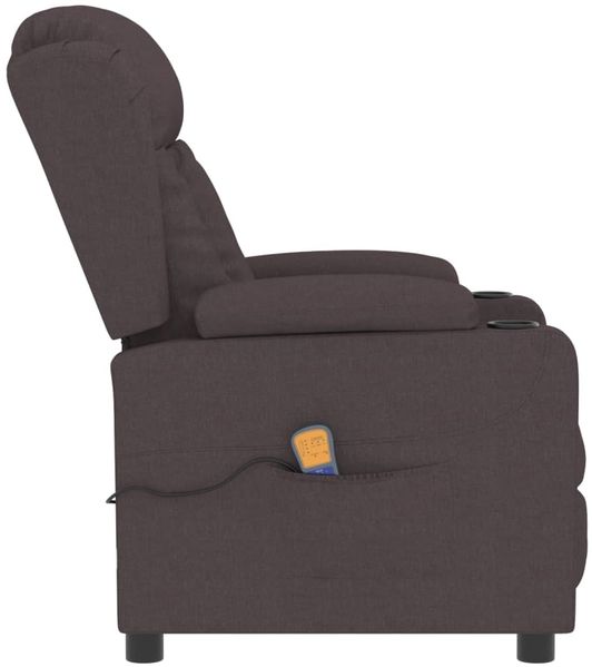 vidaXL Massagesessel Dunkelbraun Stoff 339063 Bild 3