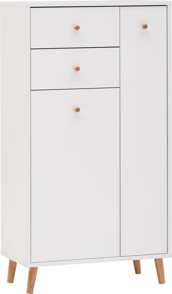 Schildmeyer Bjarne Highboard 160910, weiß matt, 60,2 x 33 x 103,4 cm