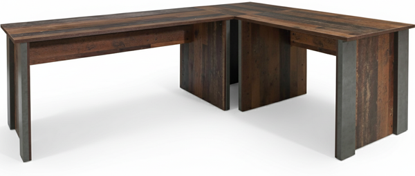 Eckschreibtisch Arbeitstisch CLIF - Old Wood Vintage und Beton Optik