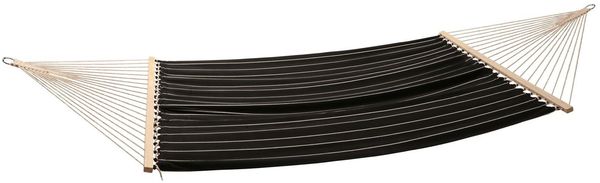 Hängematte Stabhängematte 1,45x2 m Hängeliege Black & White 2 Personen Doppelhängematte