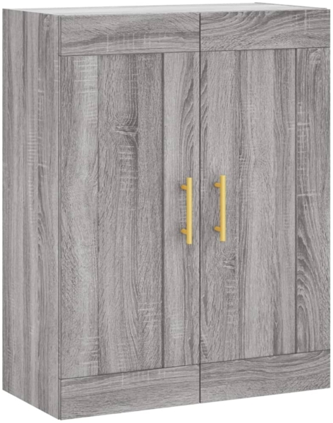 vidaXL Wandschrank Grau Sonoma 69,5x34x90 cm Holzwerkstoff 830370