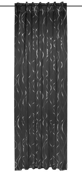 Neusser Collection Verdunklungsschal Rosina schwarz, 135 x 245 cm