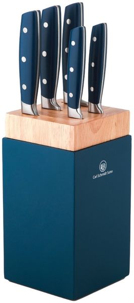 Carl Schmidt Sohn 091170 KAMEN Messerblockset 6-tlg, Edelstahl/Holz