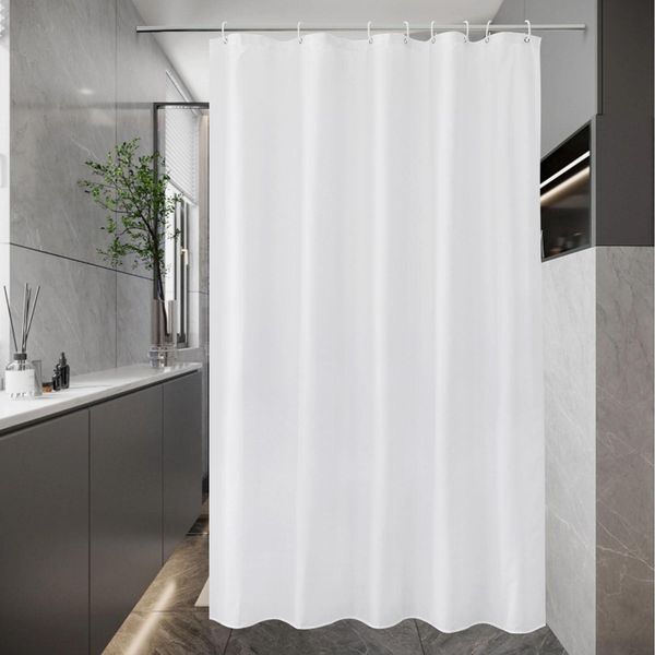 EuroCross Duschvorhang 120x200 Weiß Antischimmel Wasserdicht Badezimmer Textil