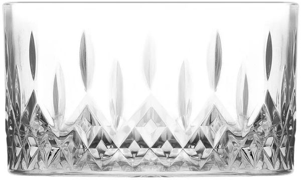 LAV Odin Snackschalen 2er Set aus Glas – 9,5 x 5,5 cm – Art-Déco-Design