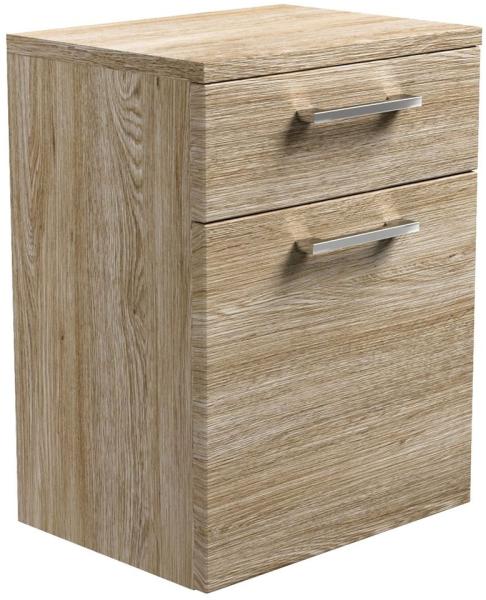 Badschrank, Unterschrank RIMAO-100 Eiche hell, B x H x T: ca. 35 x 75 x 37 cm