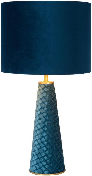 LUCIDE EXTRAVAGANZA VELVET - Tischlampe - Ø 25 cm - 1xE27 - Türkis