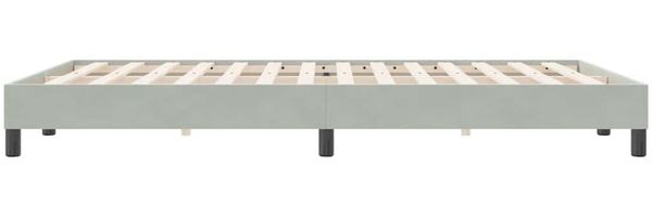 vidaXL Bettgestell ohne Matratze Hellgrau 160x220 cm Samt 4101409 Bild 6