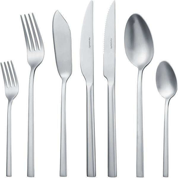 Hanseatic Besteck-Set SMART, wahlweise in glänzender oder matter Optik (84-tlg), 12 Personen, Edelstahl 18/10, leichtes und minimalistisches Design