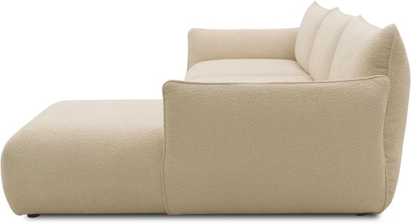DOMO. collection Ecksofa 800 022, Modulsofa in L-Form mit Taschenfederkern und attraktiver Biese-Naht, Sofa, Polsterecke, Eckcouch 276 x 168 x 79 cm (BxTxH), beige Bild 8