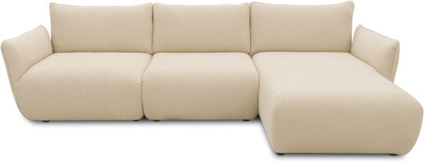 DOMO. collection Ecksofa 800 022, Modulsofa in L-Form mit Taschenfederkern und attraktiver Biese-Naht, Sofa, Polsterecke, Eckcouch 276 x 168 x 79 cm (BxTxH), beige Bild 2