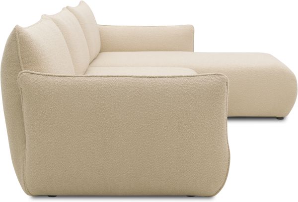 DOMO. collection Ecksofa 800 022, Modulsofa in L-Form mit Taschenfederkern und attraktiver Biese-Naht, Sofa, Polsterecke, Eckcouch 276 x 168 x 79 cm (BxTxH), beige Bild 4