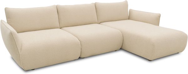 DOMO. collection Ecksofa 800 022, Modulsofa in L-Form mit Taschenfederkern und attraktiver Biese-Naht, Sofa, Polsterecke, Eckcouch 276 x 168 x 79 cm (BxTxH), beige Bild 3