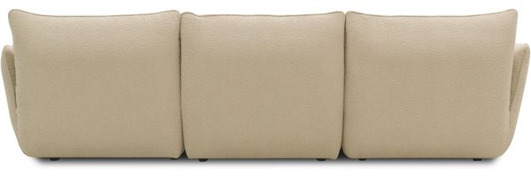 DOMO. collection Ecksofa 800 022, Modulsofa in L-Form mit Taschenfederkern und attraktiver Biese-Naht, Sofa, Polsterecke, Eckcouch 276 x 168 x 79 cm (BxTxH), beige Bild 5