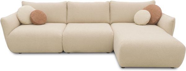 DOMO. collection Ecksofa 800 022, Modulsofa in L-Form mit Taschenfederkern und attraktiver Biese-Naht, Sofa, Polsterecke, Eckcouch 276 x 168 x 79 cm (BxTxH), beige Bild 6