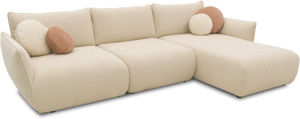 DOMO. collection Ecksofa 800 022, Modulsofa in L-Form mit Taschenfederkern und attraktiver Biese-Naht, Sofa, Polsterecke, Eckcouch 276 x 168 x 79 cm (BxTxH), beige Bild 7
