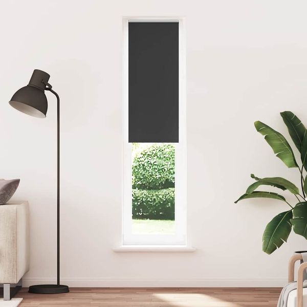 vidaXL Verdunkelungsrollo Schwarz 40x210 cm Stoffbreite 35,7 cm 4010908
