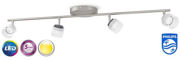 Philips myLiving Fremont LED Deckenleuchte Spot 4flg. Balkenstrahler 53334/17/16
