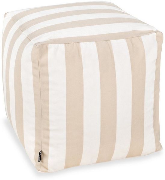 H.O.C.K. Sitzhocker H.O.C.K. Classic Streifen Outdoor Bean Cube Pouf 40 x 40 x 40 cm Farben, Hocker, Sitzhocker, Pouf Hocker, Barhocker - wetterfest, vielseitig