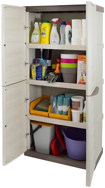 GarPet Garten-Geräteschrank Gartenschrank Kunststoff Geräteschrank Wetterfest Wasserdicht Schrank