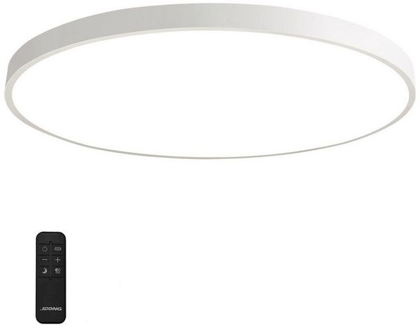JDONG LED Deckenleuchte Flach Rund Weiß Deckenlampe 24W/36W/54W, Durchmesser 30CM/40CM/50CM, LED fest integriert, 3000K Warmweiß, für Schlafzimmer Küche Keller Balkon Büro Wohnzimmer