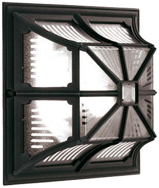 Außenleuchte, Deckenleuchte, Alu-Druckguss, Schwarz, D 30 cm