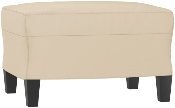 vidaXL 3-tlg. Sofagarnitur mit Kissen Creme Mikrofasergewebe 3202324 Bild 4