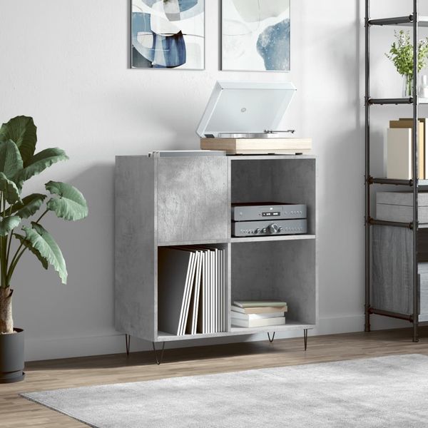 vidaXL Plattenschrank Betongrau 84,5x38x89 cm Holzwerkstoff 831776