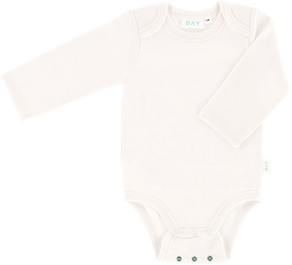DAY Babybody Mitwachsend Langarm - Off White - Gr.