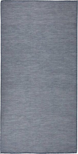 vidaXL Outdoor-Teppich Flachgewebe 100x200 cm Blau 340794
